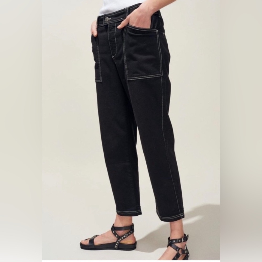 Claudie Pierrot Contrast Stitch Jean
